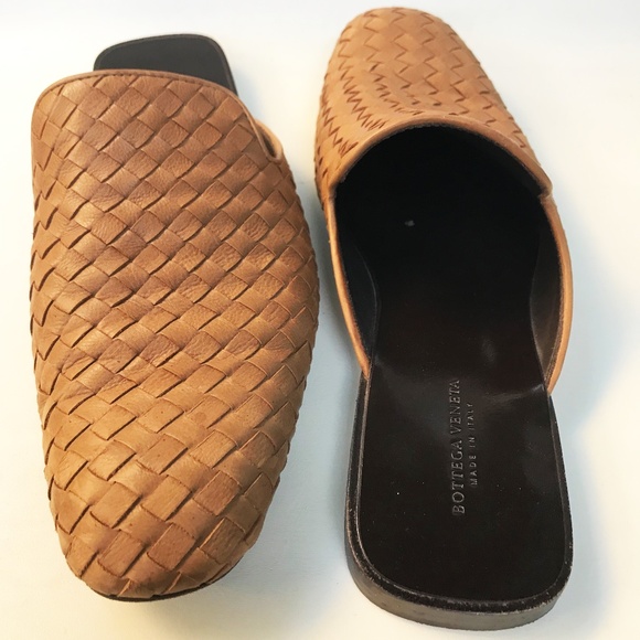 BOTTEGA VENETA BEIGE OPEN BACK 1.5 CM HEEL SLIP-ONS LEATHER MEN\'S SHOE SIZE 41.5 main image 16